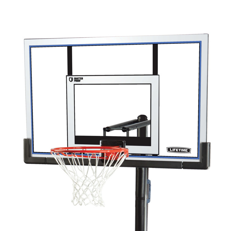 Lifetime Height Adjustable Portable Basketball Hoop (52" Polycarbonate